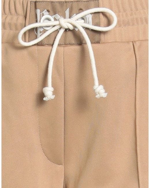 Palm Angels Natural Camel Pants Polyester