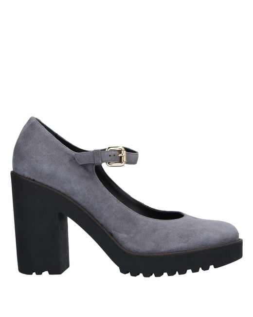 Hogan Gray Pumps Leather