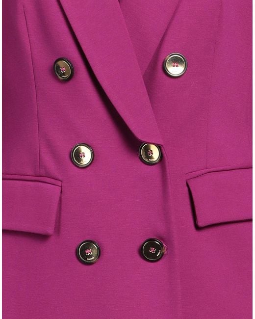 Pinko Pink Blazer Viscose, Polyamide, Elastane