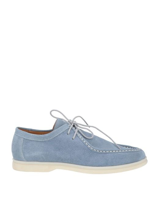 Cerruti 1881 Blue Lace-Up Shoes Cow Leather