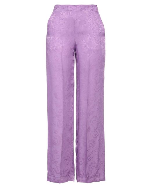 Maliparmi Purple Light Pants Acetate, Viscose