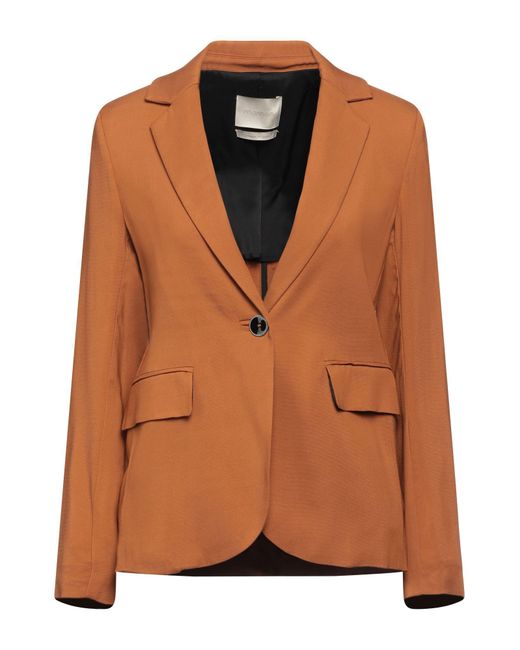 Momoní Suit Jacket in Brown Lyst