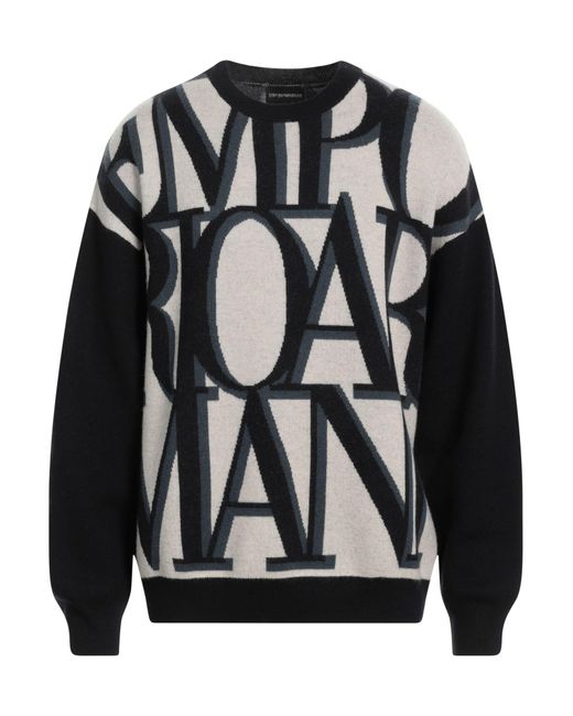 Emporio Armani Black Sweater for men