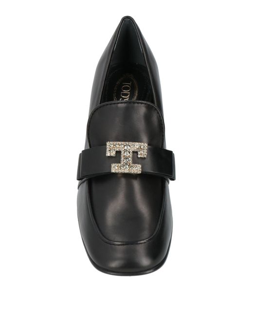 Tod's Black Loafers Leather