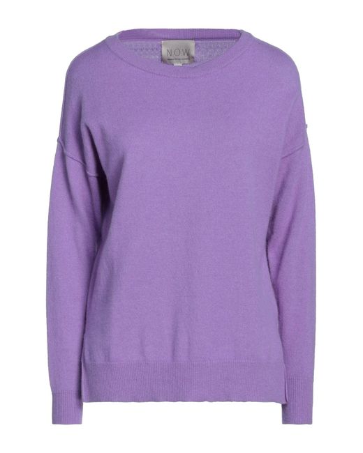 N.O.W. ANDREA ROSATI CASHMERE Purple Sweater