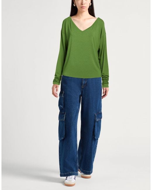 Patrizia Pepe Green T-Shirt Viscose, Elastane