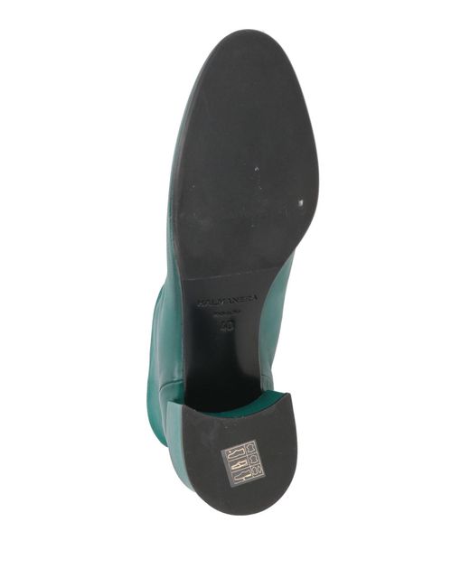 Halmanera Green Ankle Boots Leather