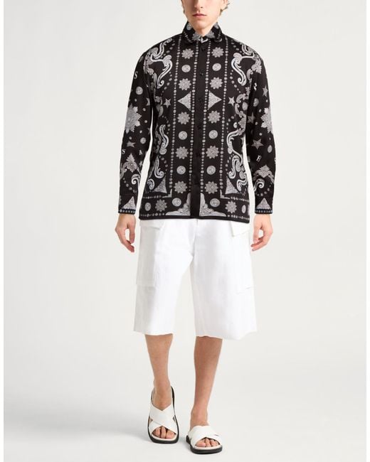 Camisa Versace de hombre de color Black