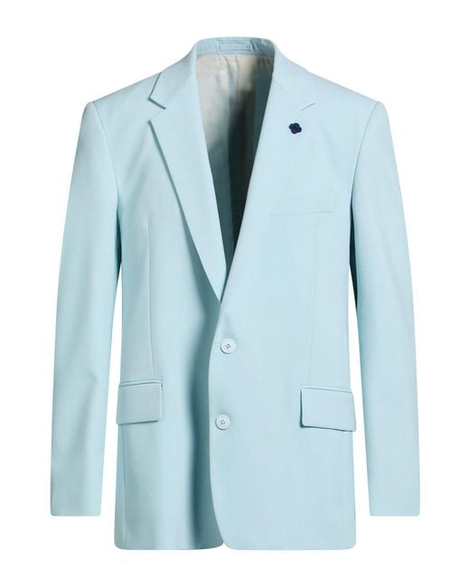 Lardini Blue Blazer Polyester, Wool, Elastane for men