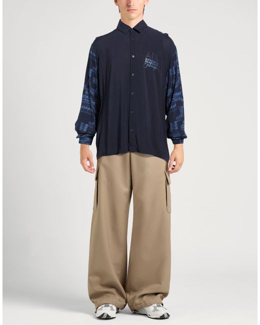 ARMANI EXCHANGE Blue Shirt for men
