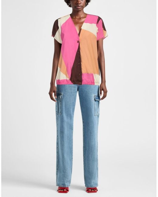 Alysi Pink Fuchsia Shirt Cotton