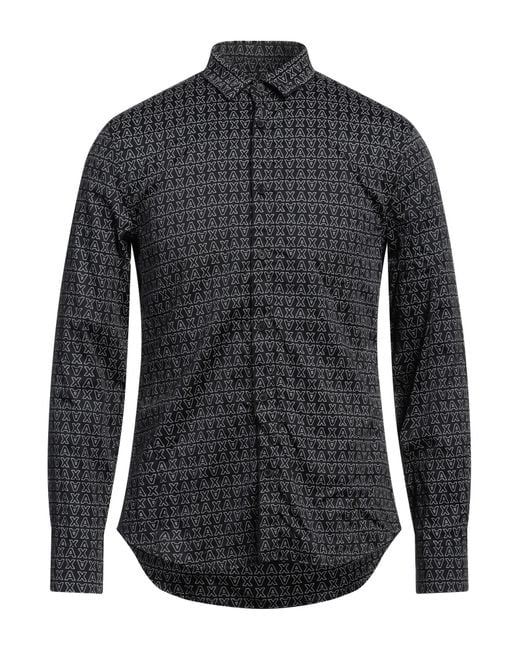ARMANI EXCHANGE Black Shirt for men