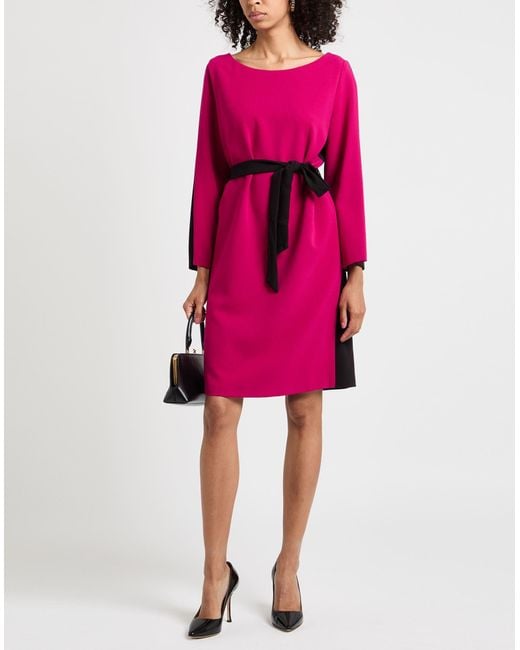 Hanita Pink Mini Dress Polyester, Viscose, Elastane