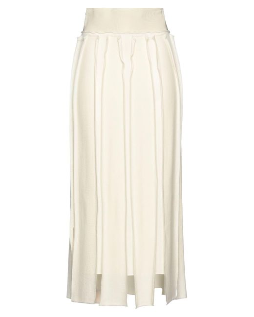 Liviana Conti White Midi Skirt