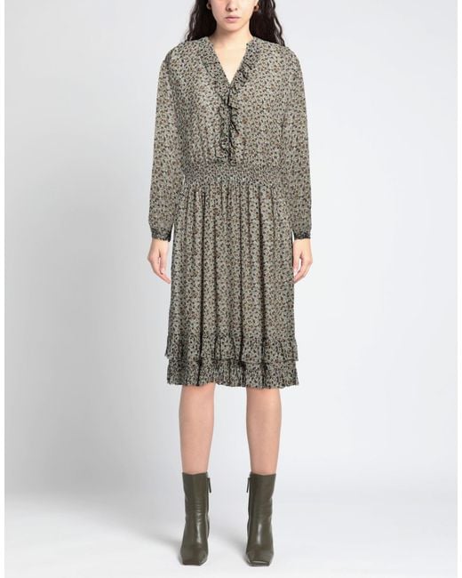 Hemisphere Gray Midi Dress