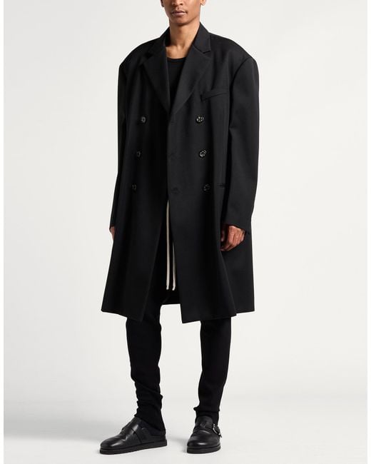 424 Black Coat Virgin Wool for men