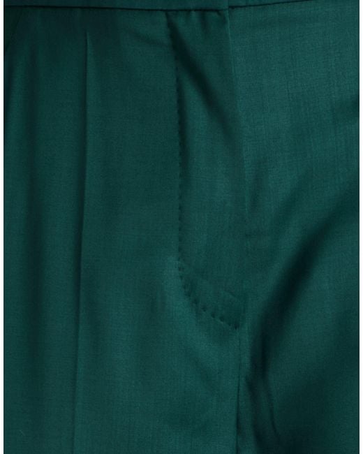 Max Mara Green Pants Virgin Wool