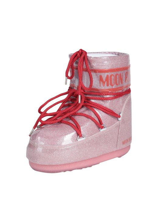 Moon Boot Pink Ankle Boots