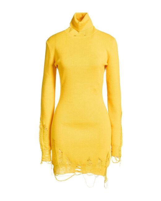 MM6 by Maison Margiela Yellow Mini Dress