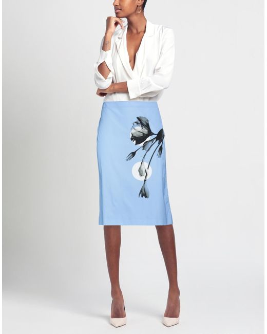 Prada Blue Midi Skirt