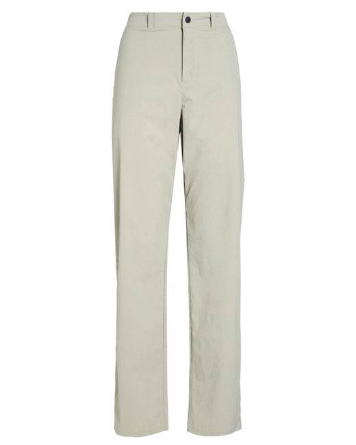 Jack Wolfskin Gray Khaki Pants Polyester, Elastane for men