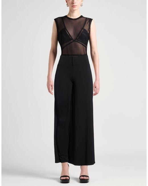 Courreges Black Pants Viscose, Elastane
