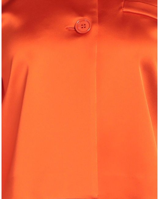 Semicouture Orange Jacket Acetate, Polyamide, Elastane, Polyester