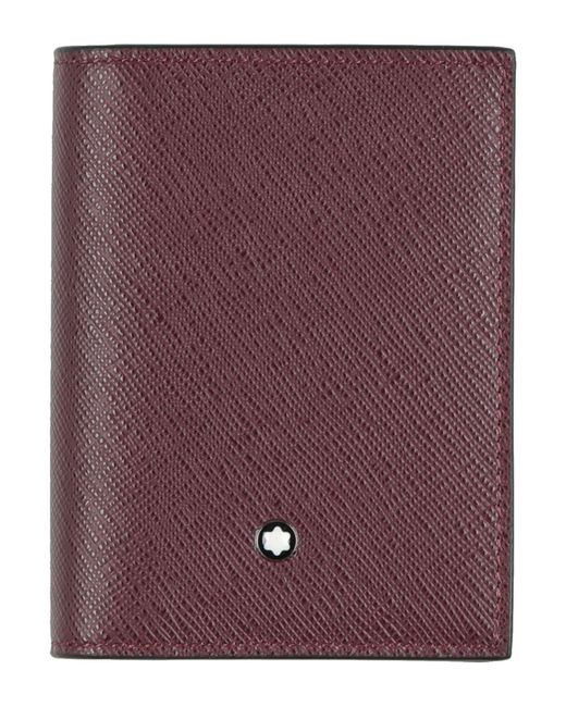 Montblanc Purple Plum Wallet Leather