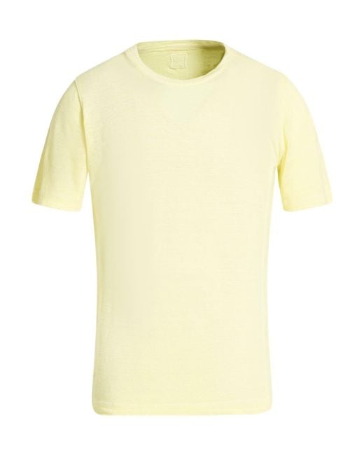 120% Lino Yellow T-Shirt for men