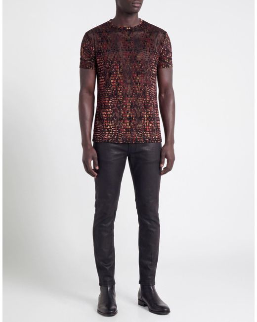 Takeshy Kurosawa Brown T-Shirt Polyester, Polyamide, Elastane for men