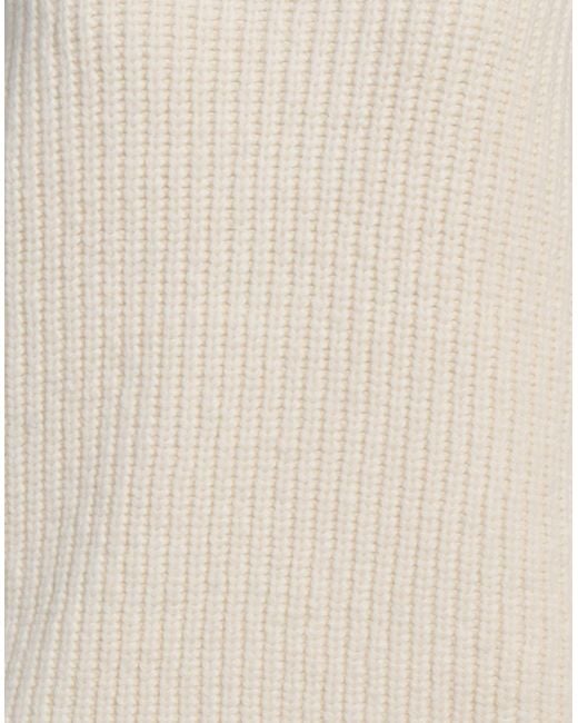 Anine Bing White Turtleneck Alpaca Wool, Wool, Polyamide, Polyacrylic