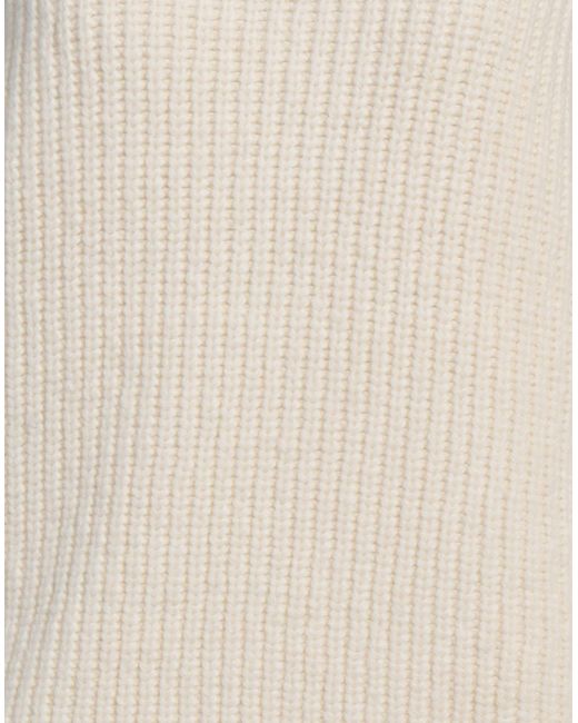 Anine Bing White Turtleneck Alpaca Wool, Wool, Polyamide, Polyacrylic
