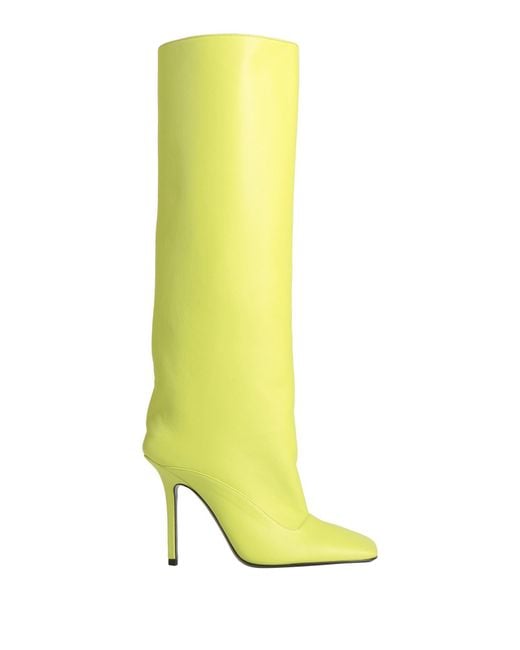 The Attico Yellow Knee Boots