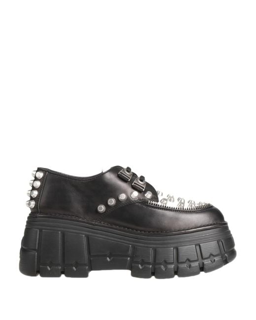 Miu Miu Black Lace-up Shoes