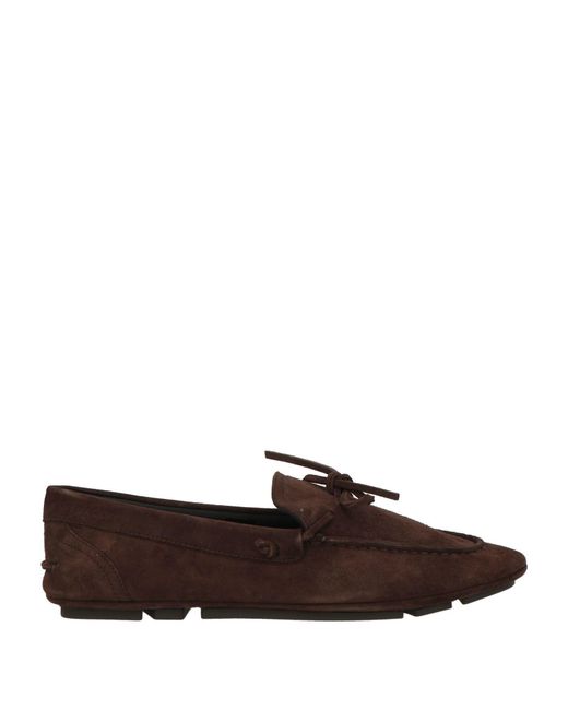 Bally Brown Dark Loafers Goat Skin for men
