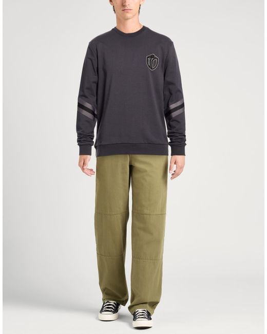 Bikkembergs Gray Sweatshirt Cotton for men