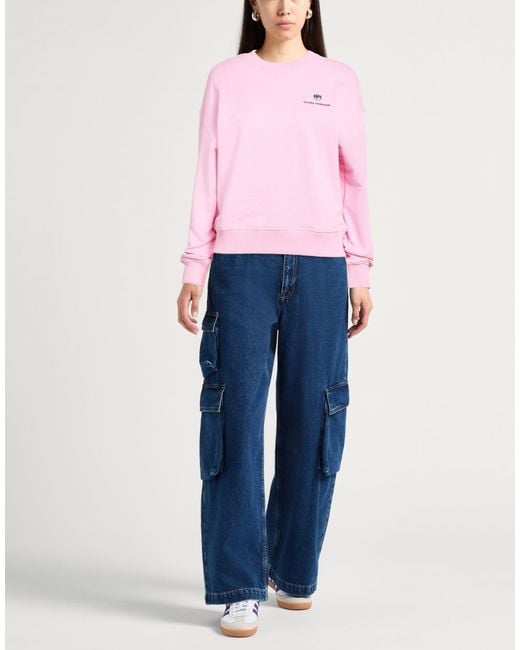 Chiara Ferragni Pink Sweatshirts