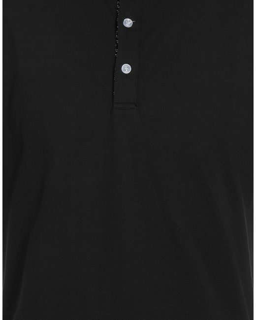 Cashmere Company Black Polo Shirt for men