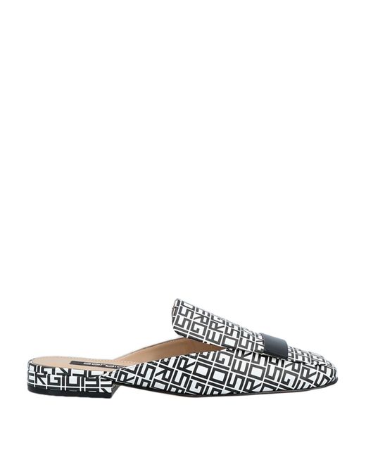 Sergio Rossi White Mules & Clogs Soft Leather