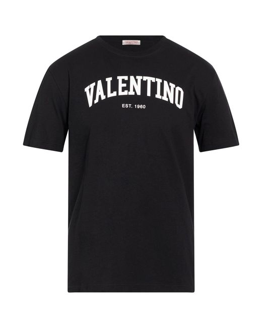 Valentino Garavani Black T-Shirt Cotton for men