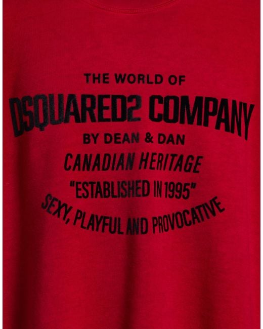 DSquared² Red Sweatshirt for men