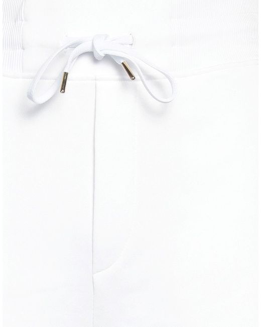 Versace Jeans Couture White Shorts & Bermuda Shorts Cotton, Elastane for men
