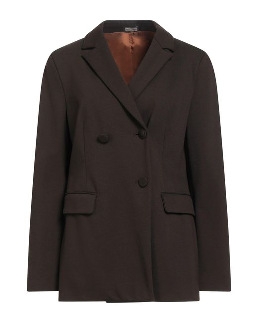 Maliparmi Black Blazer Viscose, Nylon, Elastane