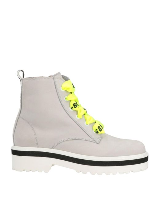 MSGM Gray Ankle Boots