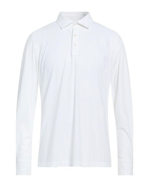 ARCHIVIUM White Polo Shirt Polyamide, Elastane for men