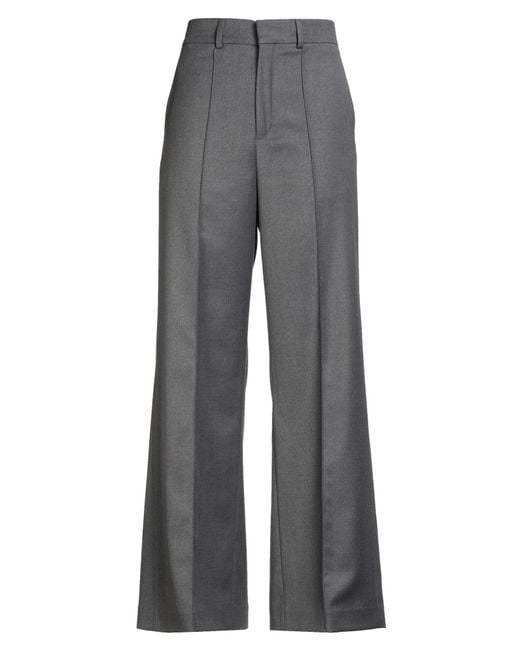 Nineminutes Gray Pants Polyester, Viscose, Elastane