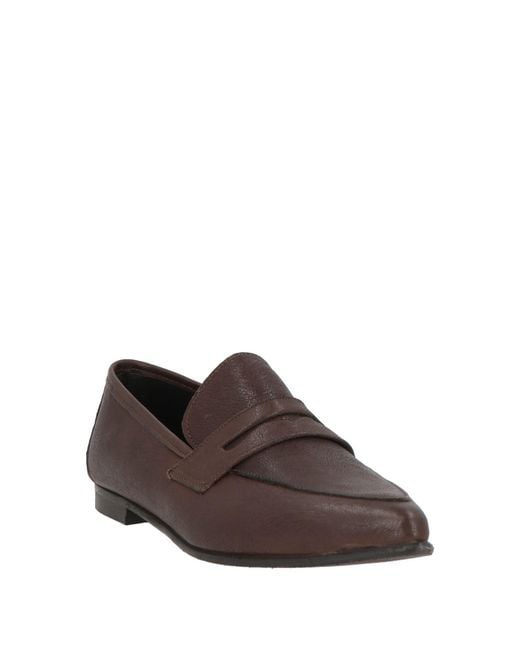 Divine Follie Brown Dark Loafers Leather