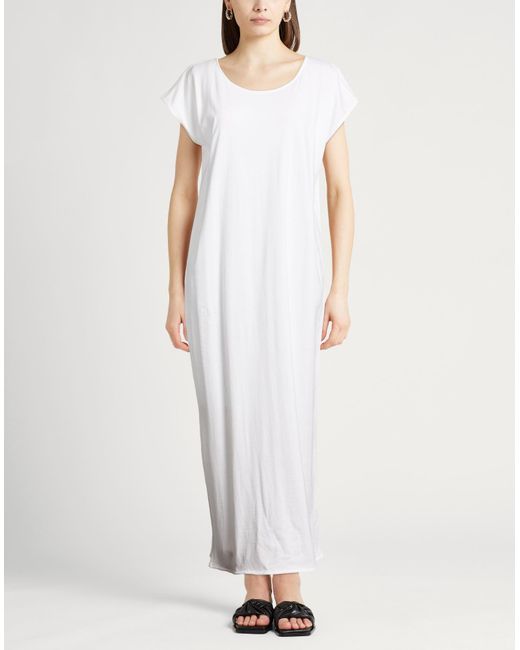 Fedeli White Maxi Dress Cotton