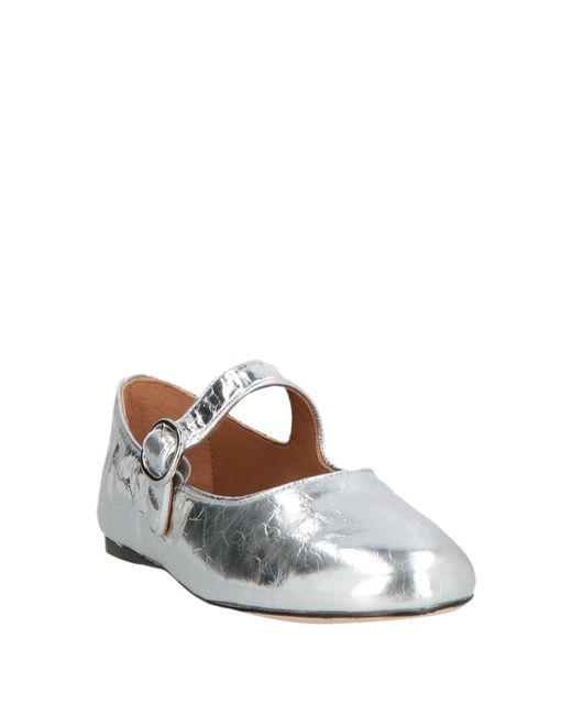 Sandro White Ballet Flats