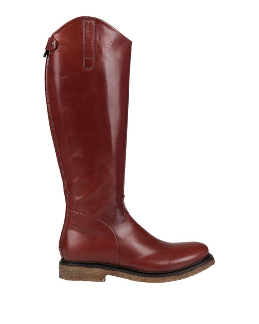 Rocco P Red Boot Leather